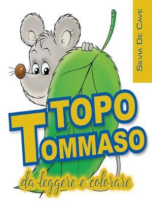 cover image of TOPO TOMMASO da leggere e colorare